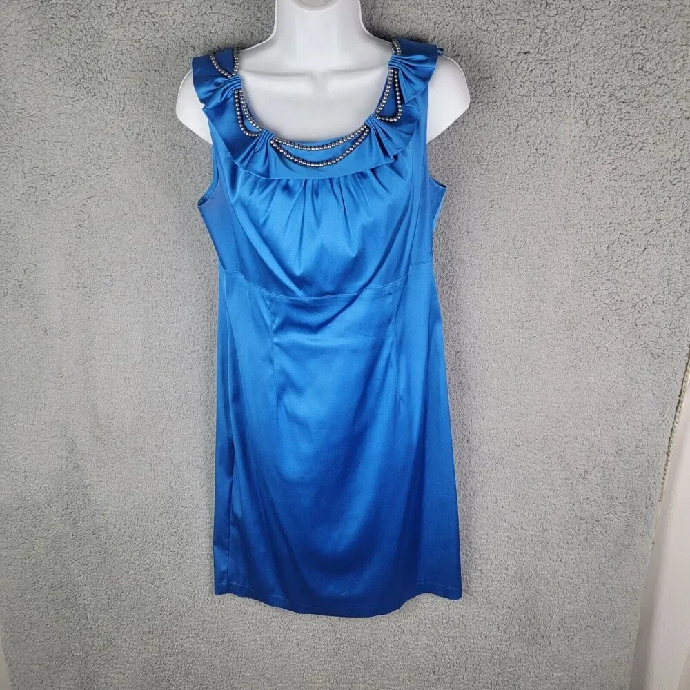 Donna Ricco New York Dress Womens 8 Ruched Cocktail Dressy
